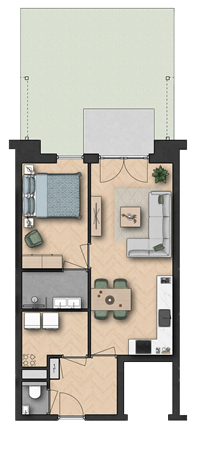 Floorplan - Brugweg Construction number 5, 2741 KZ Waddinxveen